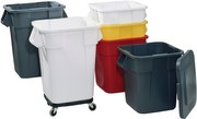Deckel für Universalcontainer, quadratisch - Polyethylen, für Behälterinhalt 151 l grau