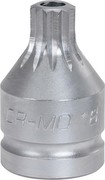 KS Tools 515.0012 3/4 Zoll Kraft-Bit-Stecknuss für Vielzahn(XZN)-Schrauben, kurz, M16