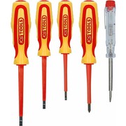 KS Tools 117.0540 Ergotorque VDE Schraubendreher-Satz, 5-teilig, PHund Schlitz