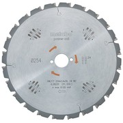 Metabo 628002000 Kreissägeblatt HW/CT 160 x 20 x 2.2/1.4, Zähnezahl 10, Wechselzahn, Spanwinkel 22°
