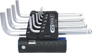 KS Tools 920.2250 Classic 3-in-1 Kugelkopf-Innensechskant-Winkelstiftschlüssel-Satz, lang