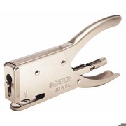 Leitz 55560082 Heftzange Juwel Heftzange Juwel, Metall, 12 Blatt, matt, nickel