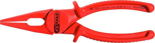 KS Tools 117.1640 Isolierte Kunststoff-Flachzange, 200 mm