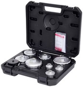 KS Tools 150.9210 Öldienstschlüssel-Satz für Ölfilter, und Filtergehäusedeckel, 9-teilig