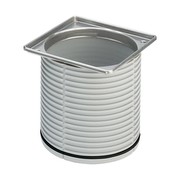 Viega Aufsatzrahmen Advantix 4949.1 in 100x100 Chromnickelstahl 488987