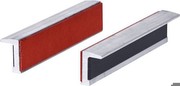 KS Tools 914.0092 Aluminium-Schraubstock-Schonbacken mit Gummibesatz, 140 mm