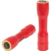 KS Tools 117.3859 3/8 Zoll Isolierte Stecknuss, Extra Lang, 19 mm
