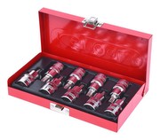 KS Tools 918.1386 1/2 Zoll Chrome Plus Bit-Stecknuss-Satz für TX-Schrauben mit Bohrung, 9-teilig
