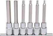 KS Tools 918.1336 1/2 Zoll Chrome Plus Bit-Stecknuss-Satz für Innensechskant-Schrauben, lang