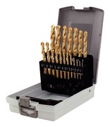 KS Tools 330.4620 HSS TiN Spiralbohrer-Satz in Kunststoffkassette, 19-teilig, 1-10 mm