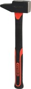 KS Tools 142.1101 Schlosserhammer, französische Form mit Fiberglasstiel, 1000 g