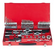 KS Tools 331.0744 HSS Co Gewindeschneidwerkzeug-Satz in Industriekassette, 44-teilig