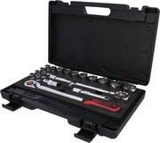 KS Tools 918.0625 1/2 Zoll Chrome Plus Steckschlüssel-Satz, 22-teilig