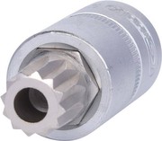 KS Tools 150.9364 1/2 Zoll Öldienst-Bit-Stecknuss für Vielzahn - XZN -Schrauben, M16