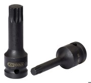 KS Tools 911.0946 1/2 Zoll Kraft-Bit-Stecknuss für Vielzahn XZN-Schrauben, lang, M5