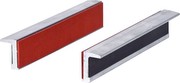 KS Tools 914.0093 Aluminium-Schraubstock-Schonbacken mit Gummibesatz, 160 mm