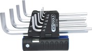 KS Tools 920.2150 Classic 3-in-1 Innensechskant-Winkelstiftschlüssel-Satz, lang, 10-teilig