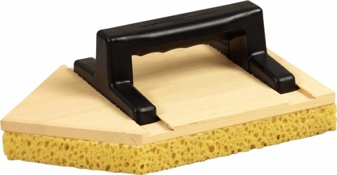 KS Tools 144.0590 Holz-Reibebrett, spitz mit Schwamm, 180 x 270 mm