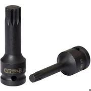KS Tools 911.0947 1/2 Zoll Kraft-Bit-Stecknuss für Vielzahn XZN-Schrauben, lang, M6