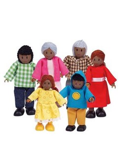 HaPe Puppenfamilie dunkle Hautfarbe