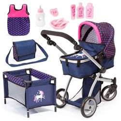 Bayer Design Kombi Puppenwagen Mega