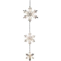 Konstsmide LED Lichtervorhang 3 Schneeflocken (6132-103)