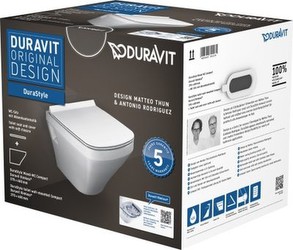 Duravit DuraStyle Wand-WC Compact Rimless Set (45710900A1)
