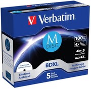 Verbatim M-DISC Lifetime archival BDXL 100GB 5er Pack (43834) Verbatim M-DISC Lifetime archival BDXL 100GB 5er Pack (43834)