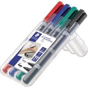 Staedtler Lumocolor permanent duo Marker 4 Stk.