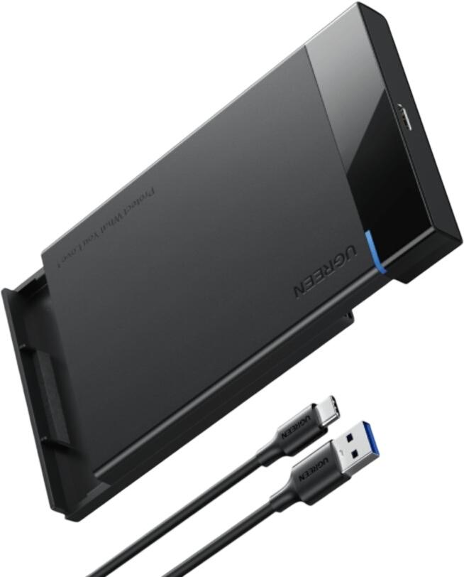 UGREEN Festplattengehäuse 2,5 Zoll USB C 3.1 Gen 2 auf SATA III bis zu 6 Gbps (50743)