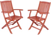 Garden Pleasure Klapparmstuhl Stockholm 2er Set