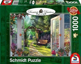 Schmidt Spiele Puzzle Dominic Davison Blick in den verwunschenen Garten