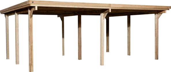 WEKA Carport 618 ohne Dachplatten Gr. 1