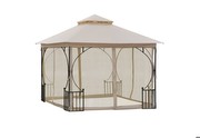 Outsunny Pavillon mit Doppeldach 3 x 3 m