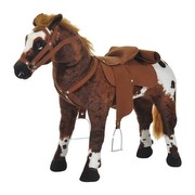 HOMCOM Reitpferd braun