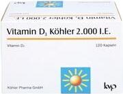 Köhler Pharma Vitamin D3 2.000 I.E. Kapseln 120 Stk.