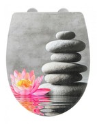 Wenko WC-Sitz Water Lily mit Relief