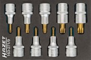 Hazet Schraubendreher-Steckschlüsseleinsatz Satz TORX (163-271/9)