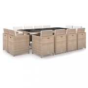vidaXL Garten-Essgruppe mit Auflagen (42553)