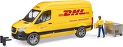 Bruder MB Sprinter DHL mit Fahrer (02672)