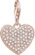Thomas Sabo Charm-Anhänger Herz Pavé mit Gravur weiß (1569-416-14) Thomas Sabo Charm-Anhänger Herz Pavé mit Gravur weiß (1569-416-14)