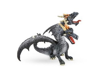 Bullyland Drache mit 2 Köpfen schwarz (75597)