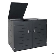 Mendler HWC-E83 2er-Mülltonnenverkleidung 108 x 61 x 76 cm
