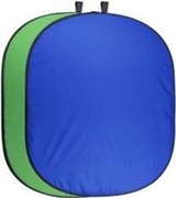 Walimex Pro Doppelpack Falthintergrund grün/blau 150 x 210 cm (20731)