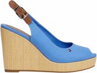 Tommy Hilfiger Iconic Slingback Espadrille High Heel Wedges (FW0FW04789)