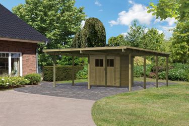 Karibu Doppelcarport Eco 2A (73092) Karibu Doppelcarport Eco 2A (73092)