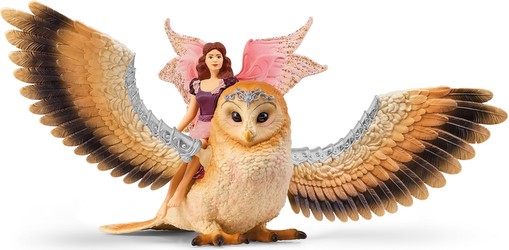 Schleich Bayala - Elfe auf Glitzer-Eule (70789)