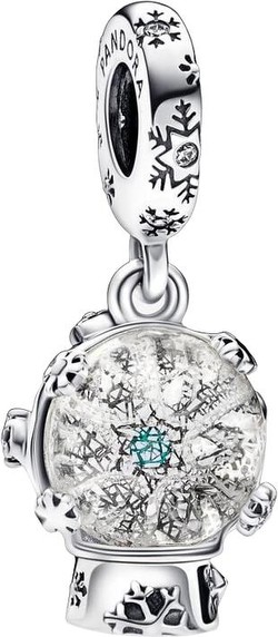 Pandora Schneeflocke Schneekugel Charm-Anhänge (792369C01)