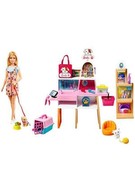 Mattel Barbie Haustiersalon Spielset und Puppe (GRG90)