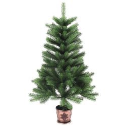 vidaXL Künstlicher Weihnachtsbaum Naturgetreue Nadeln Grün 65 cm